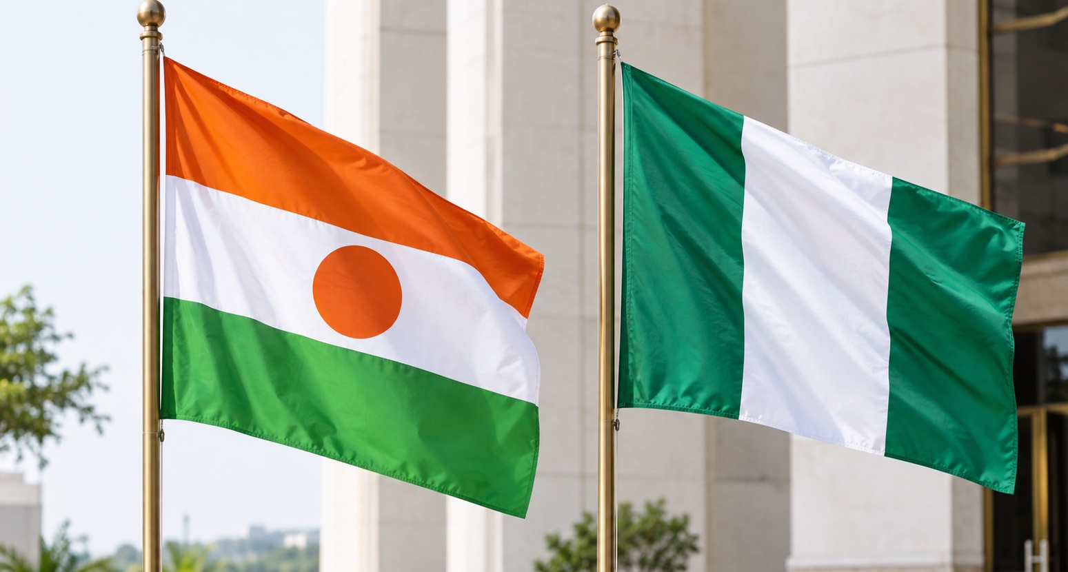 Drapeau Niger Nigeria