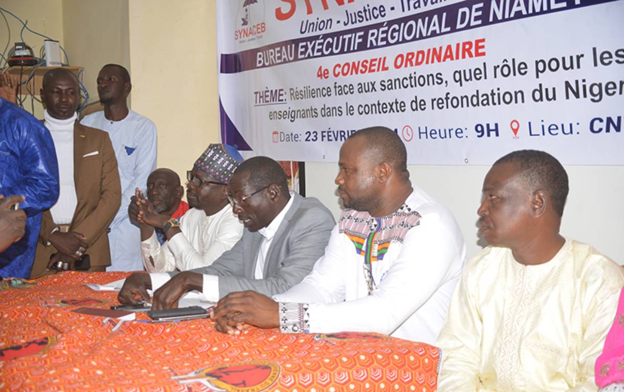 4eme conseil ordinaire du synaceb promouvoir une education de qualite pour booster le developpement du niger