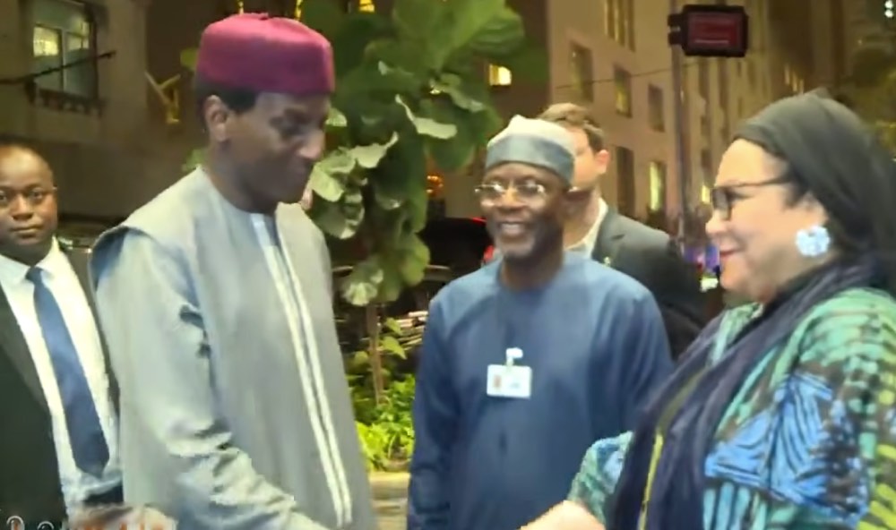 assemblee generale de lonu le premier ministre nigerien ali mahaman lamine zeine est arrive a new york