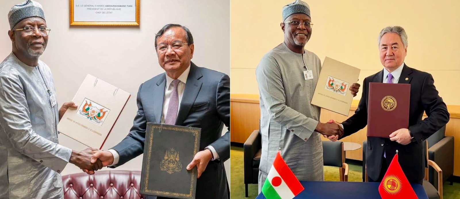 diplomatie le niger etablit des relations officielles avec le kirghizistan et le cambodge