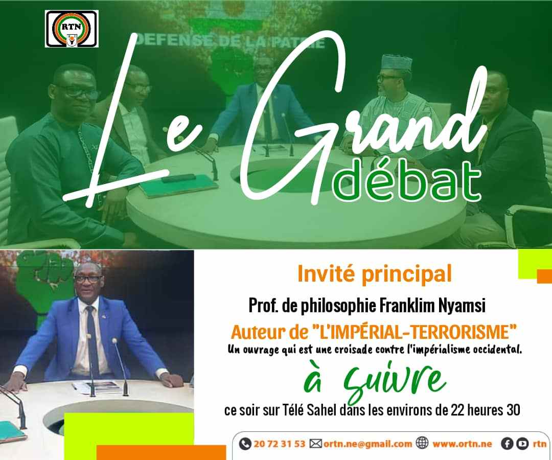 Grand debat Abdoulaye Tiemogo Professeur Franklim Nyamsi RTN