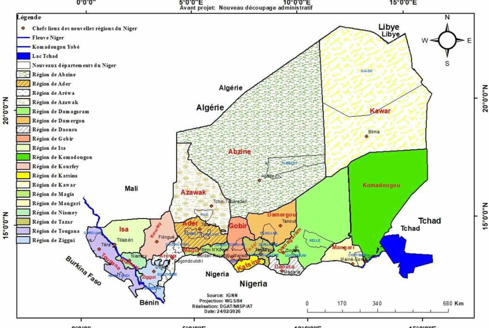 nouveau decoupage administratif du niger de 8 a 19 regions une reforme territoriale majeure presentee au ccr