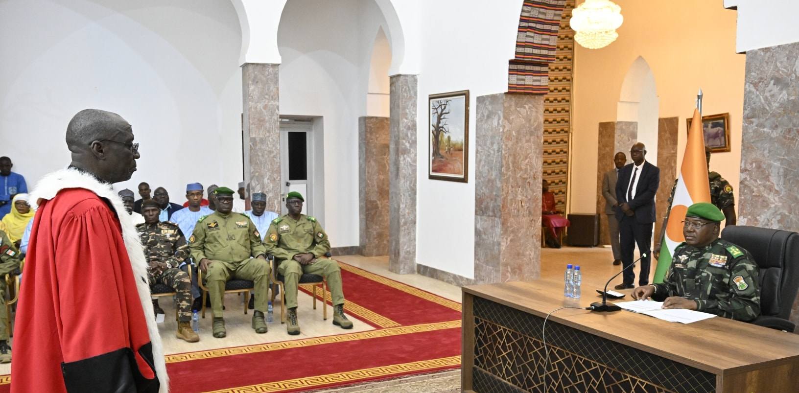 prestation de serment du procureur general pres la cour detat a la presidence de la republique